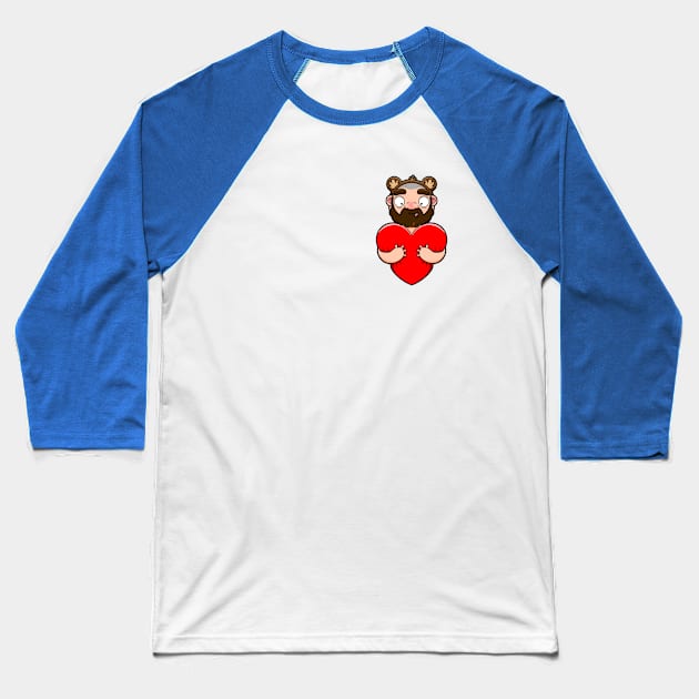 Bear Hug Baseball T-Shirt by LoveBurty